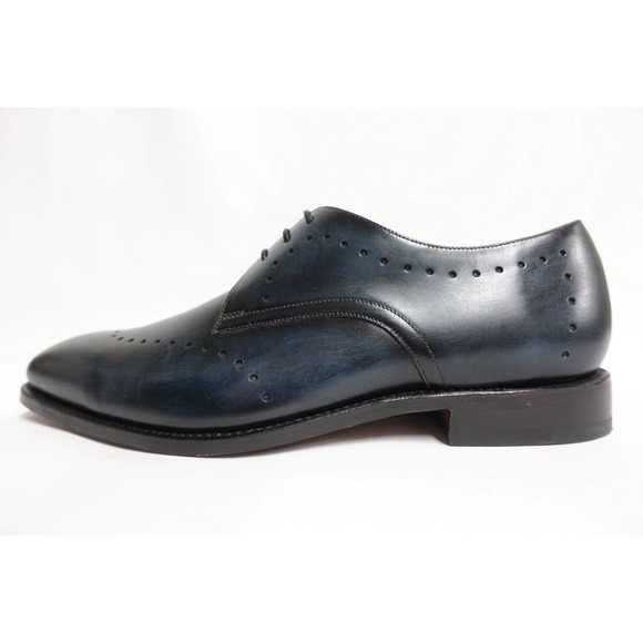 MORAL CODE Men Dress Shoes Brice Perf Blucher Blue Goodyear Welt 11M,US/10.5UK - Picture 3 of 10
